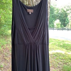 PURE Collection Black Maxi Dress, V-Neck Sz Med/6